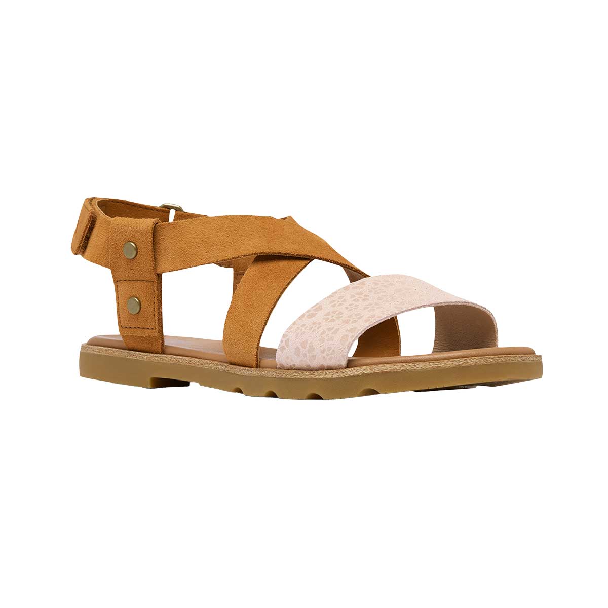 Sorel Ella III Crisscross Sandal Women's in Pearlescent